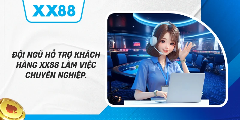 Đội ngũ hỗ trợ khách hàng XX88 làm việc chuyên nghiệp.