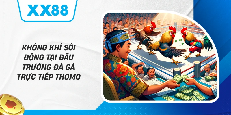 Không khí sôi động tại đấu trường Đá Gà Trực Tiếp Thomo