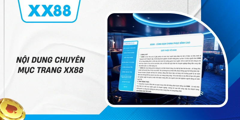 Nội dung chuyên mục trang XX88